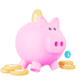 A colorful piggy bank illustration